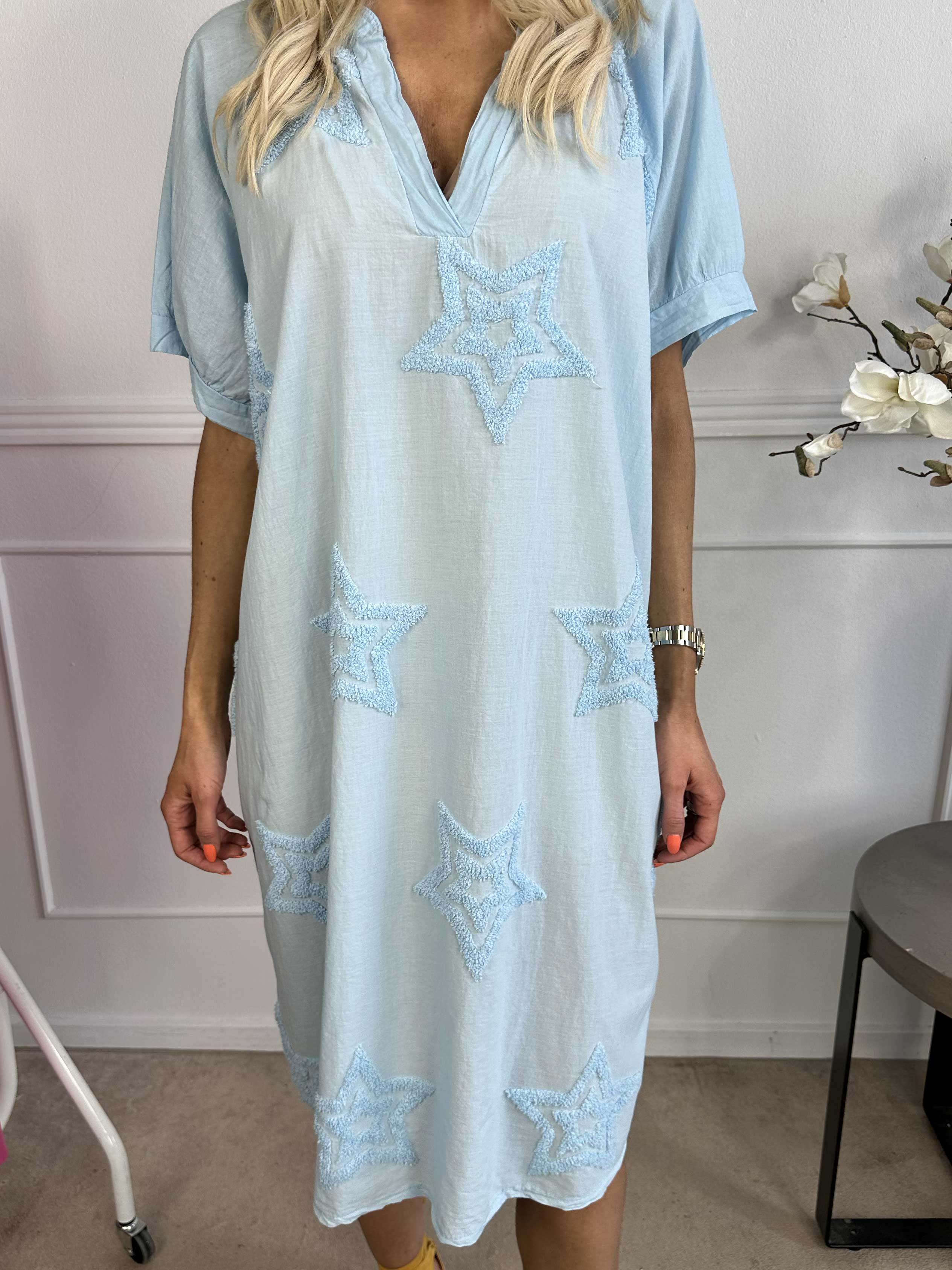 Nannali - Söt bomullsklänning med stjärnor